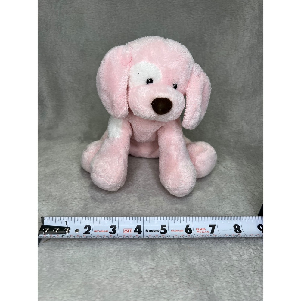 Gund Baby Spunky Plush Dog Stuffed Animal Pink White Spot 58373 Small 8in